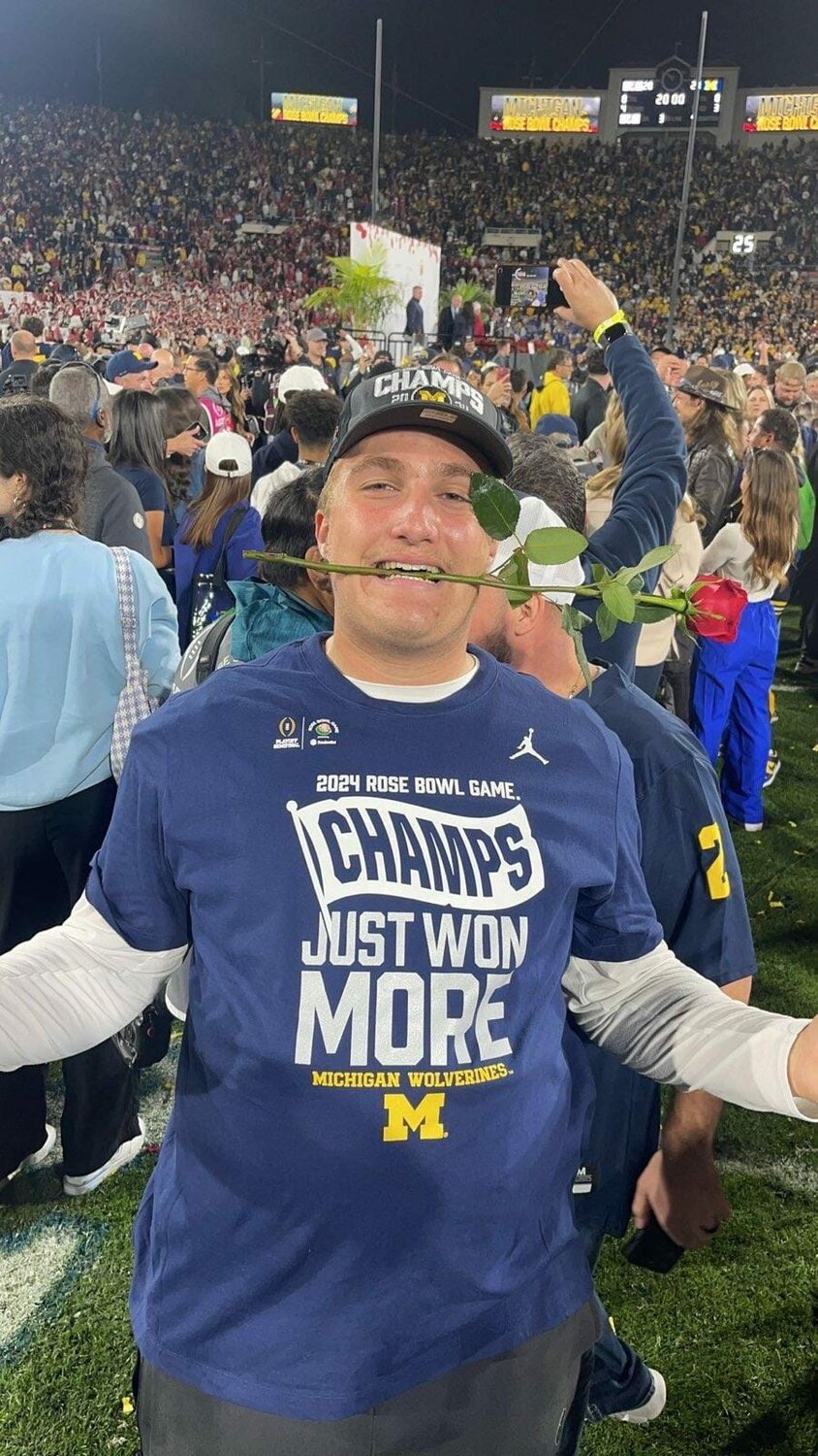 Just a couple of weeks after signing to play football with the University of Michigan, Ponte Vedra High’s Jake Guarnera was on the sideline and celebrating a Rose Bowl victory over Alabama on New Years Day.